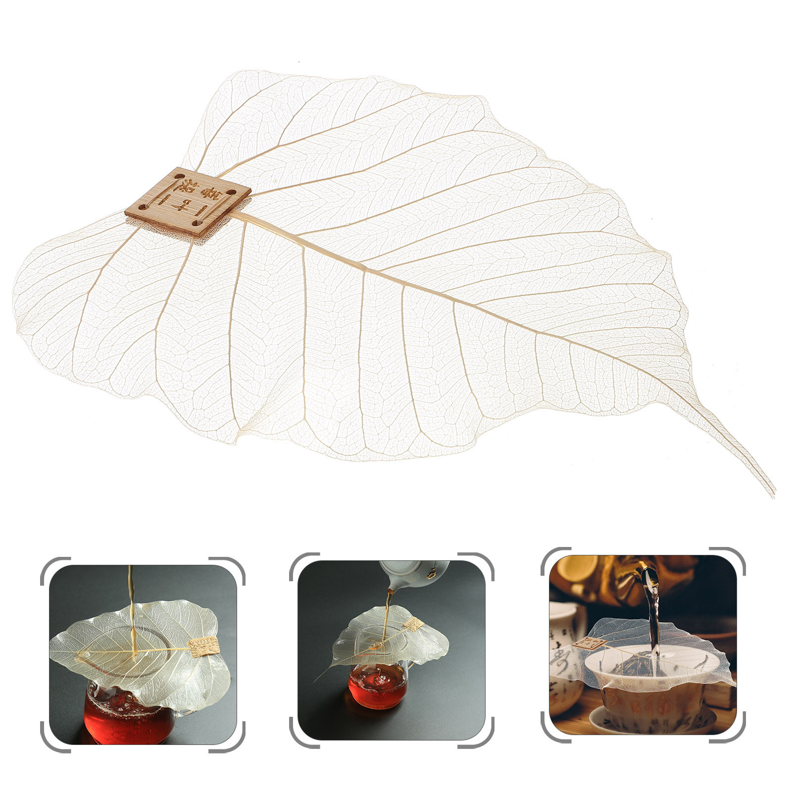 Home Bar Supplies - Siebfilter in Blattform, feinmaschiger Kunststoff-Infuser für