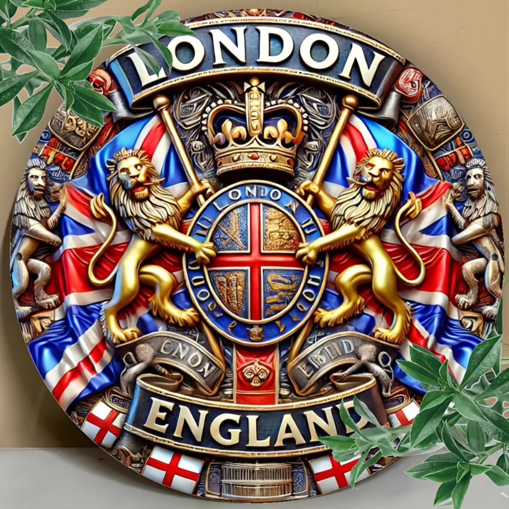 Home Bar Lounge - Emaille-Schild „Tudor Heraldry Relic“ – 16-jährige