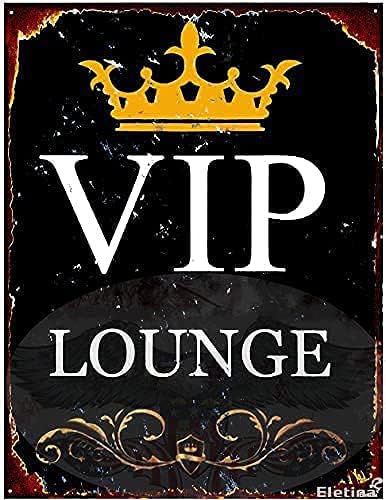 Home Bar Lounge - Metall-Blechschild Deko VIP Lounge Vintage Blechschild