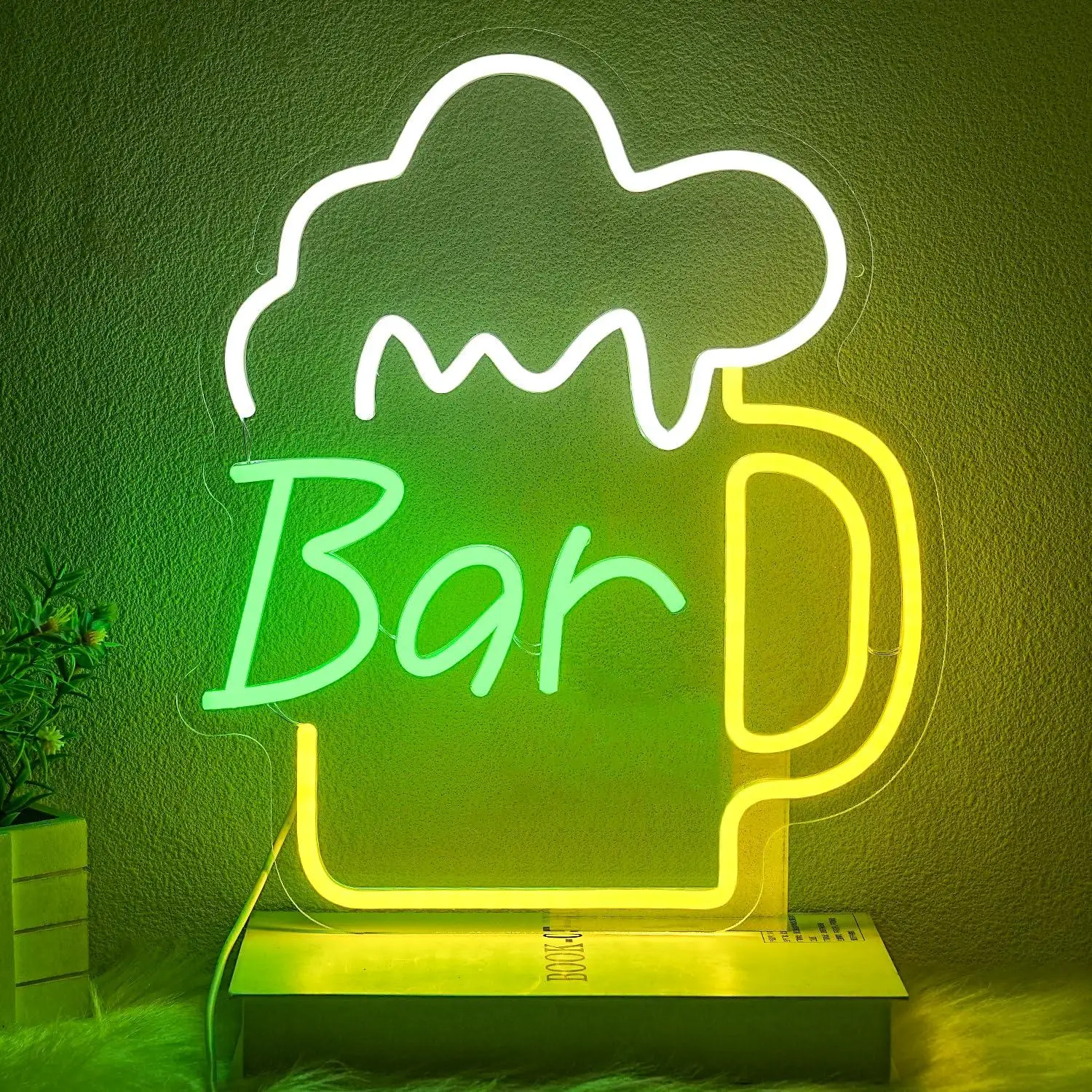 Home Bar Signs - Bier-Bar Neonschild USB Dimmbares LED-Licht für