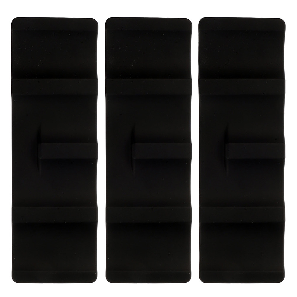 Home Bar And Fridge - 3-teiliges Set: Elegante Wellen-Silikon-Flaschenhalter-Matten für Kühlschrank,