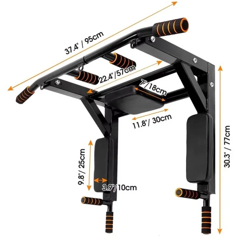 Home Bar And Gym - Wandmontierte Klimmzugstange für den Innenbereich, multifunktionales