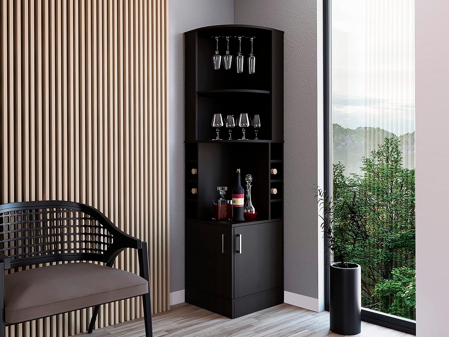 Eckbarschrank mit 2 Regalen, G – Home Bar Shelves Bewertung und Preis
