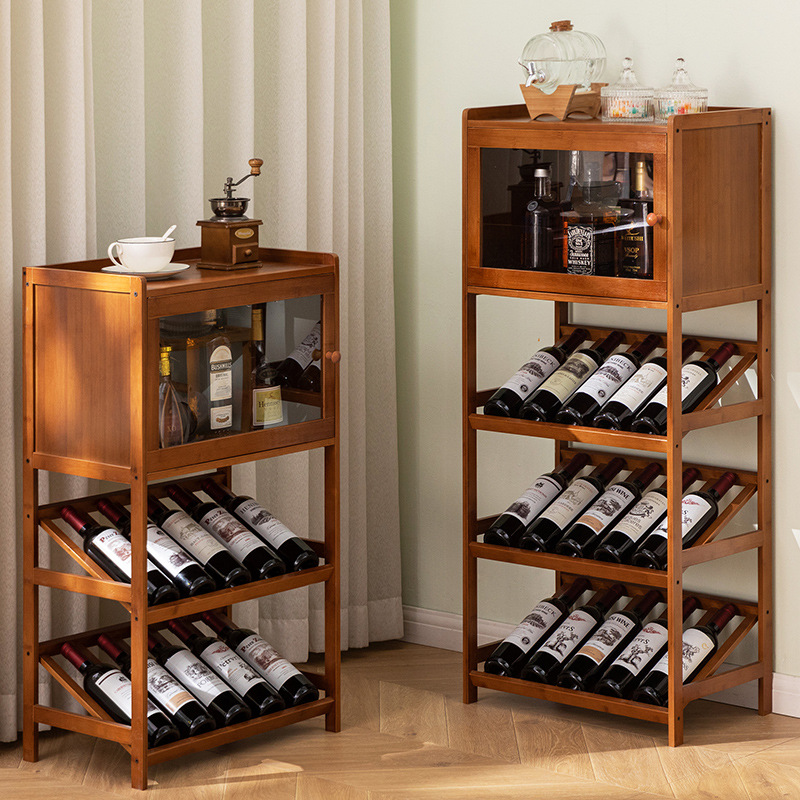 Massives Bambus-Weinregal, 3/4 – Home Bar Shelves Bewertung und Preis