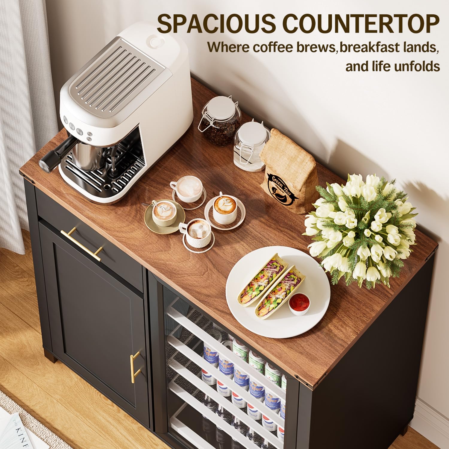 39-Zoll-Kaffeebarschrank mit K – Home Bar And Fridge Bewertung und Preis