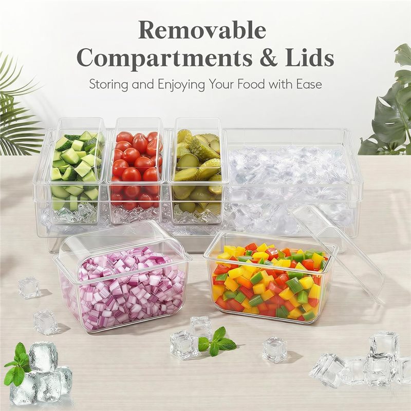 A25F-Kühlbehälter für Gewürze, – Garnish Tray Set Bewertung und Preis
