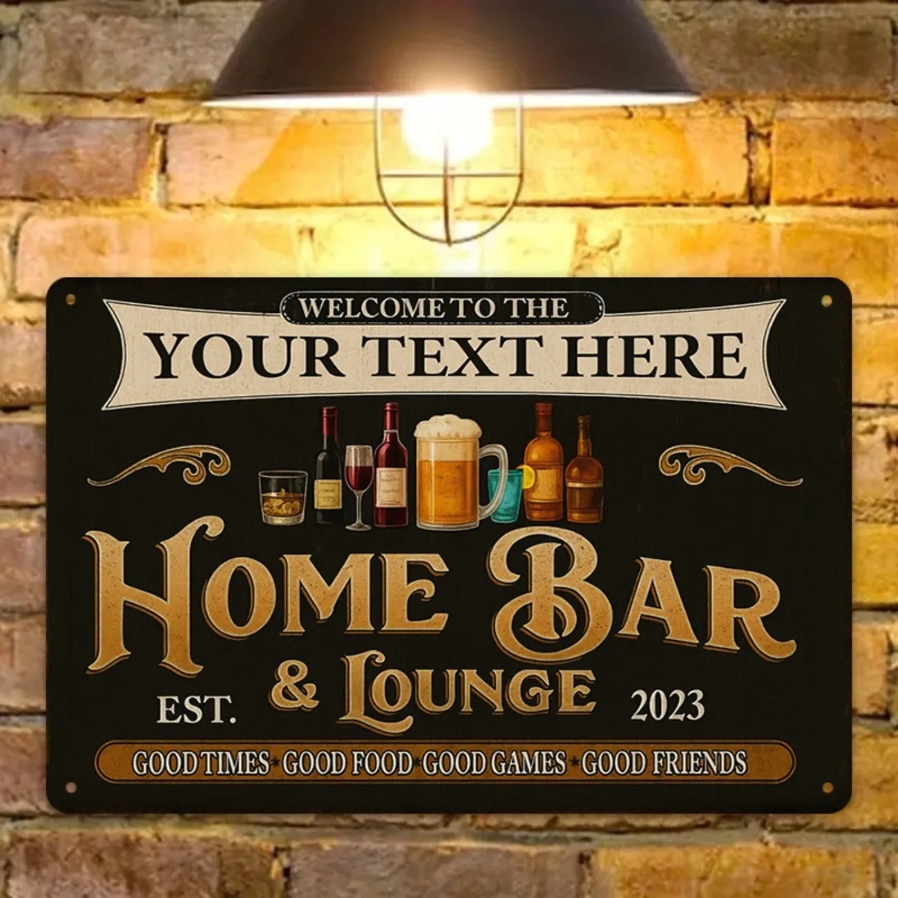Personalisiertes Metallschild  – Home Bar Signs Bewertung und Preis