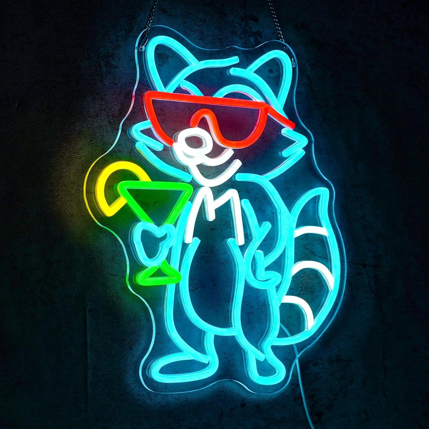 Waschbär mit Sonnenbrille Cock – Home Bar Lounge Bewertung und Preis