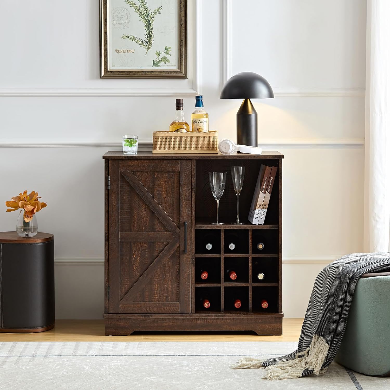 Farmhaus-Barschrank mit Weinre – Home Bar Shelves Bewertung und Preis