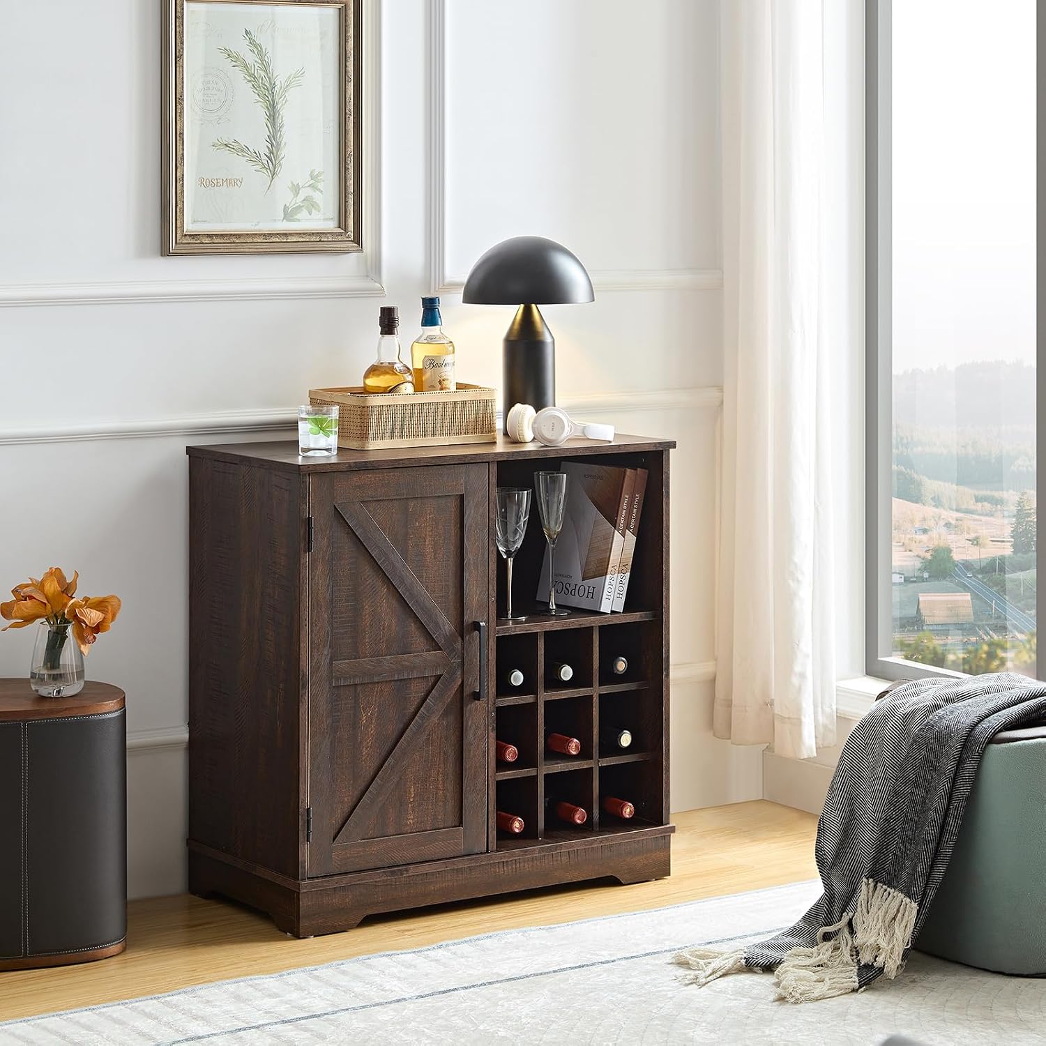 Farmhaus-Barschrank mit Weinre – Home Bar Shelves Bewertung und Preis
