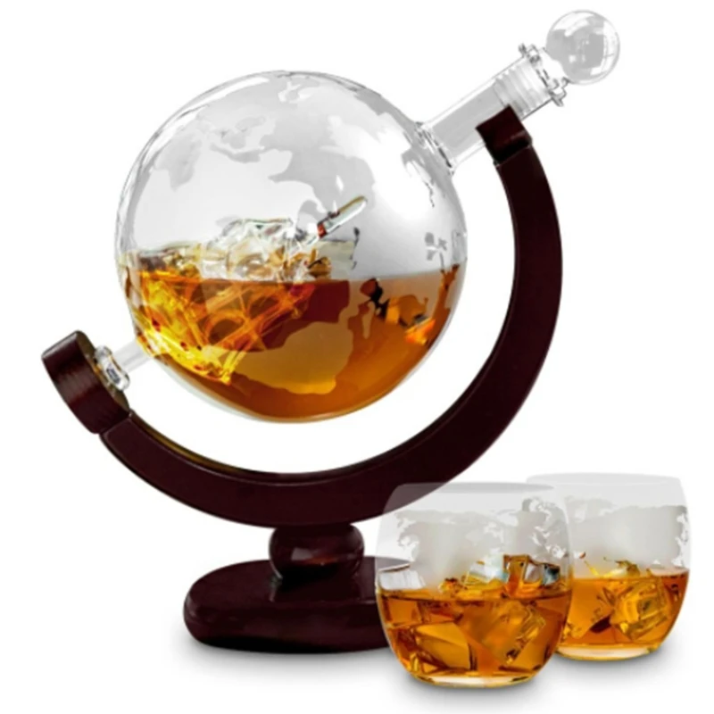 Anpassbarer Globus-Whisky-Deka – Decanter Globe Set Bewertung und Preis