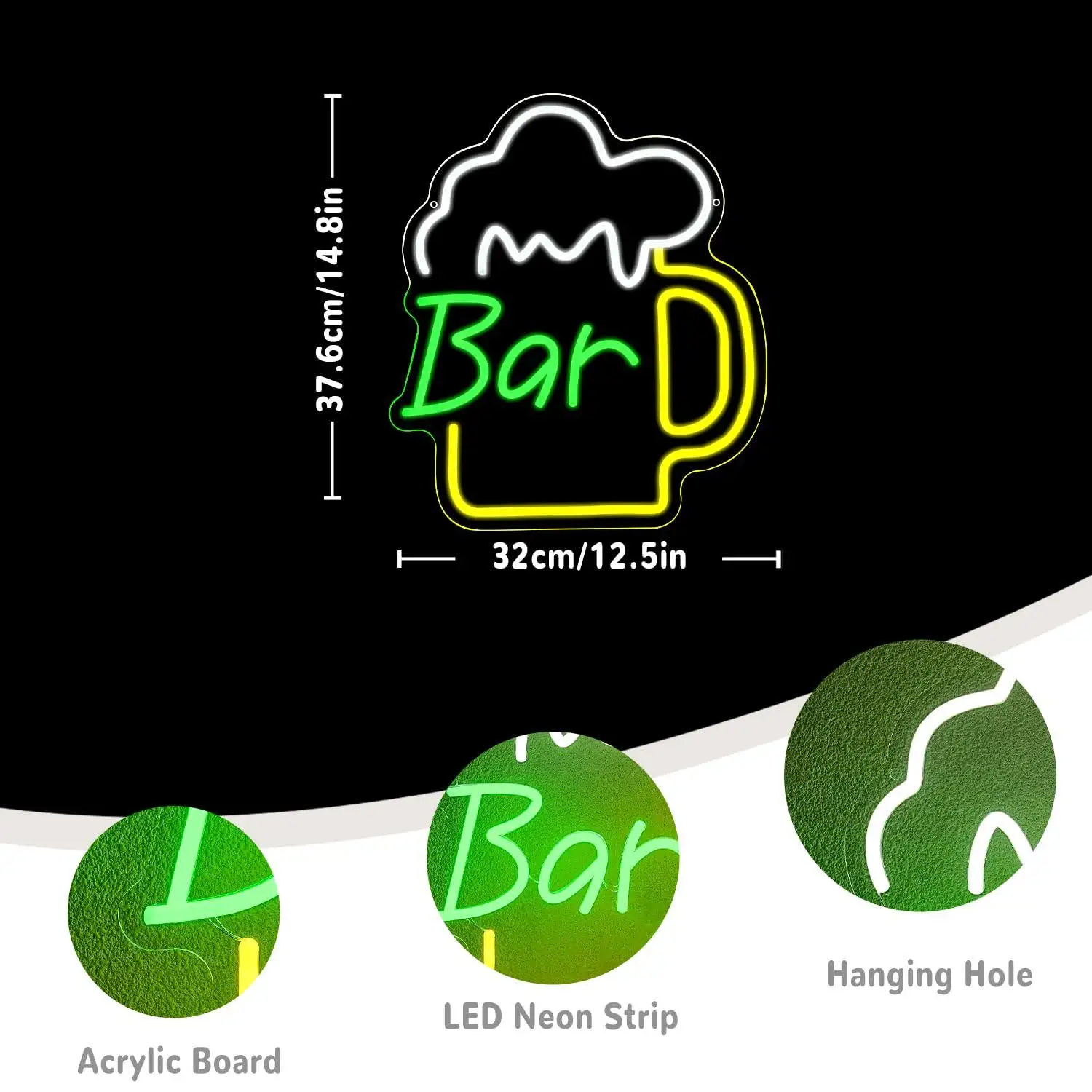 Bier-Bar Neonschild USB Dimmba – Home Bar Signs Bewertung und Preis
